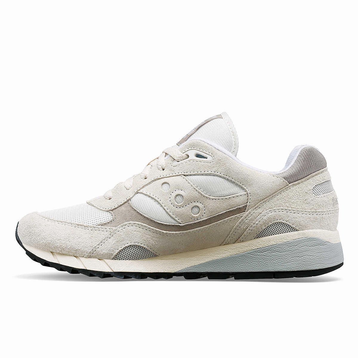 Saucony Shadow 6000 'White/Grey' foot - friendly - feature shoes water - repellent upper shoes