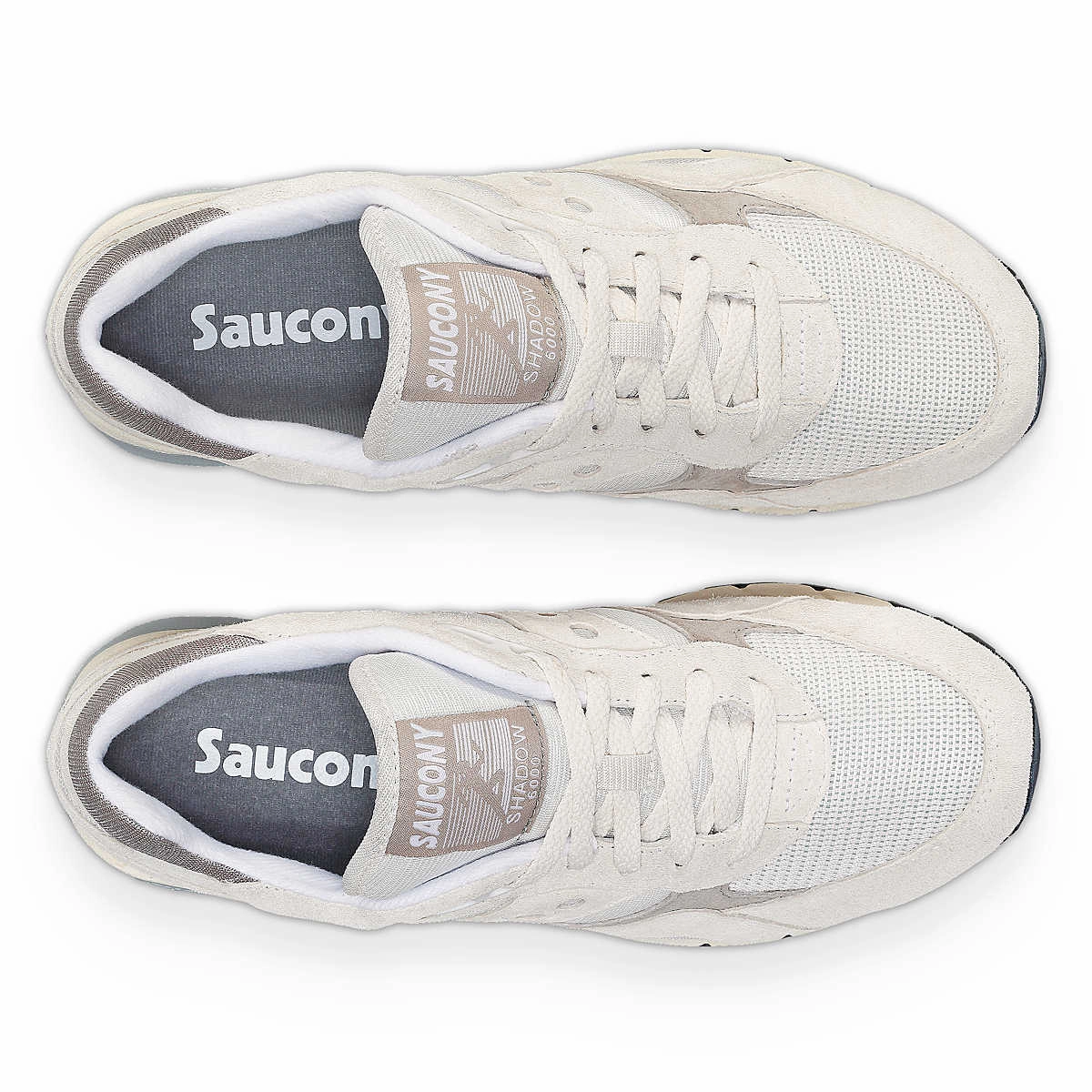 Saucony Shadow 6000 'White/Grey' dry - climate running shoes soft - lining