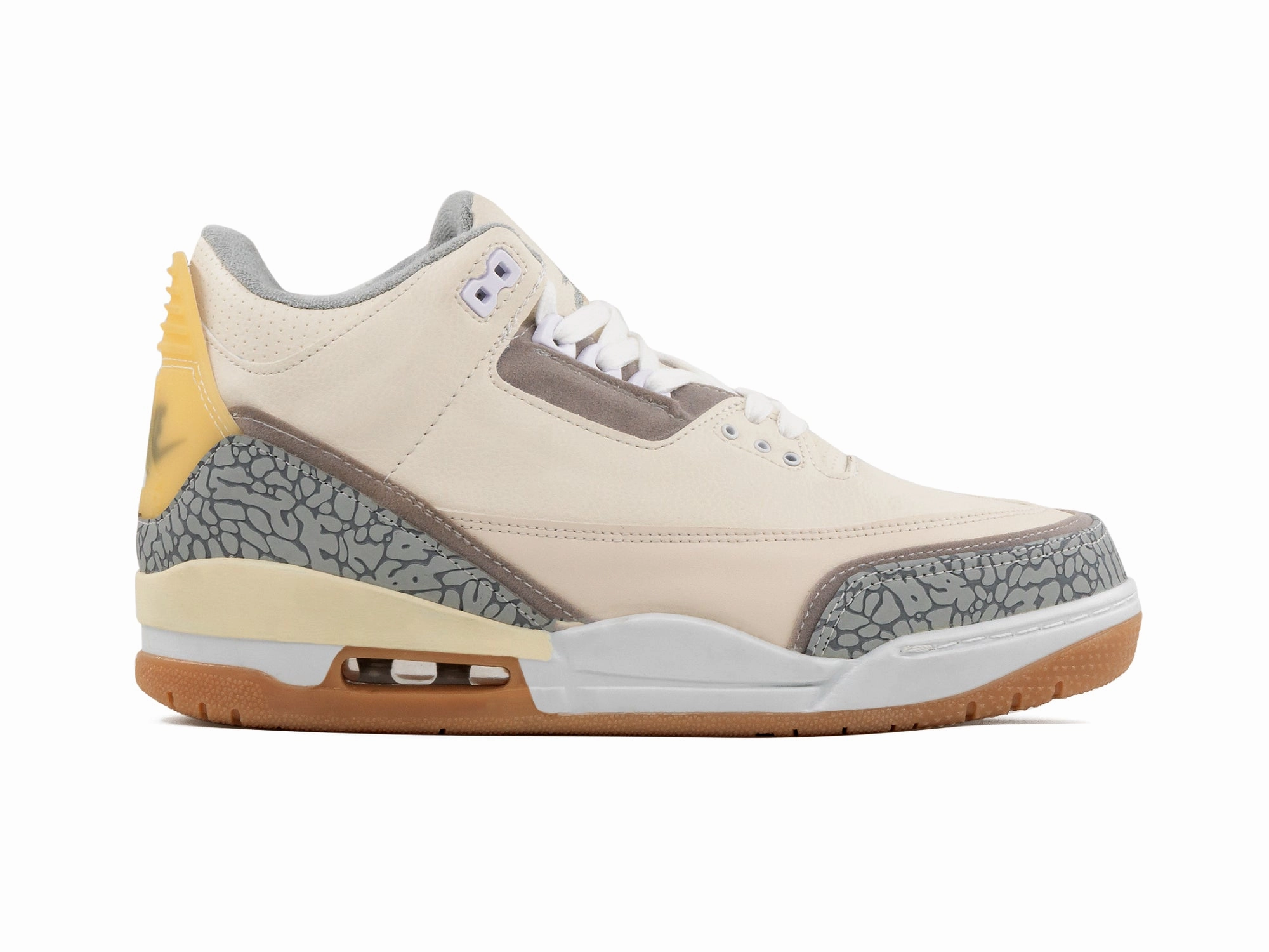 easy - to - clean upper shoes Odor Free Tenis Retro 3 Beige Gris 1.1 Premium