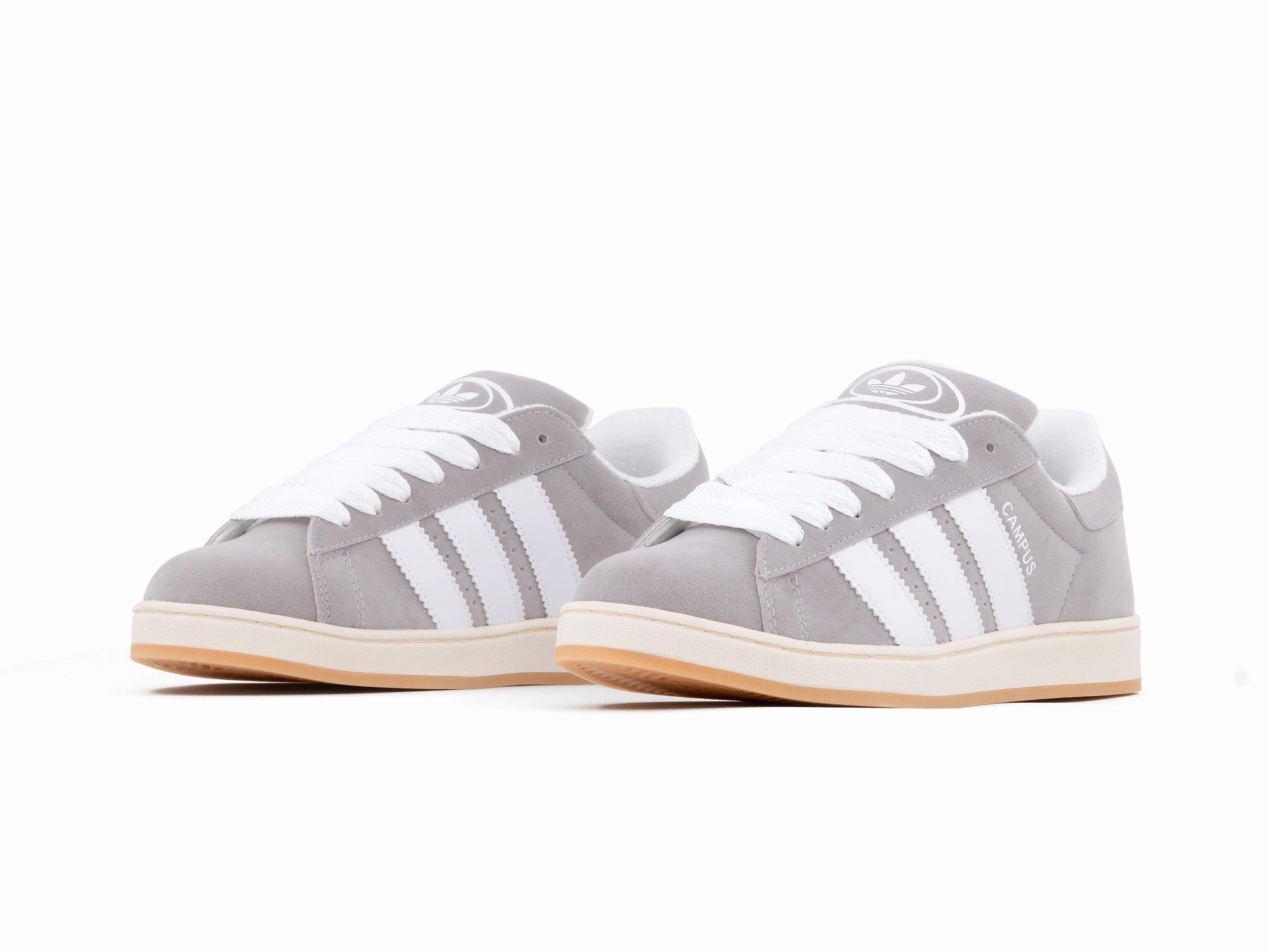 Tenis Campus Gris Blanco Move Around Square Toe Design