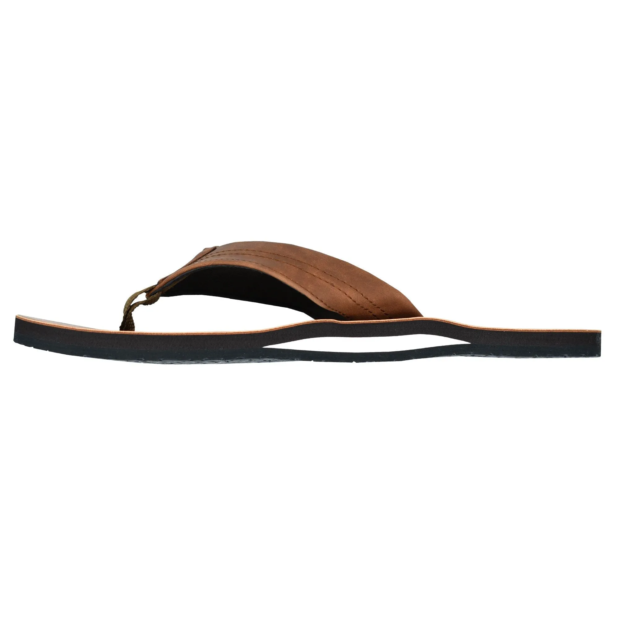 Qwave Vegan Leather Flip Flops for Men