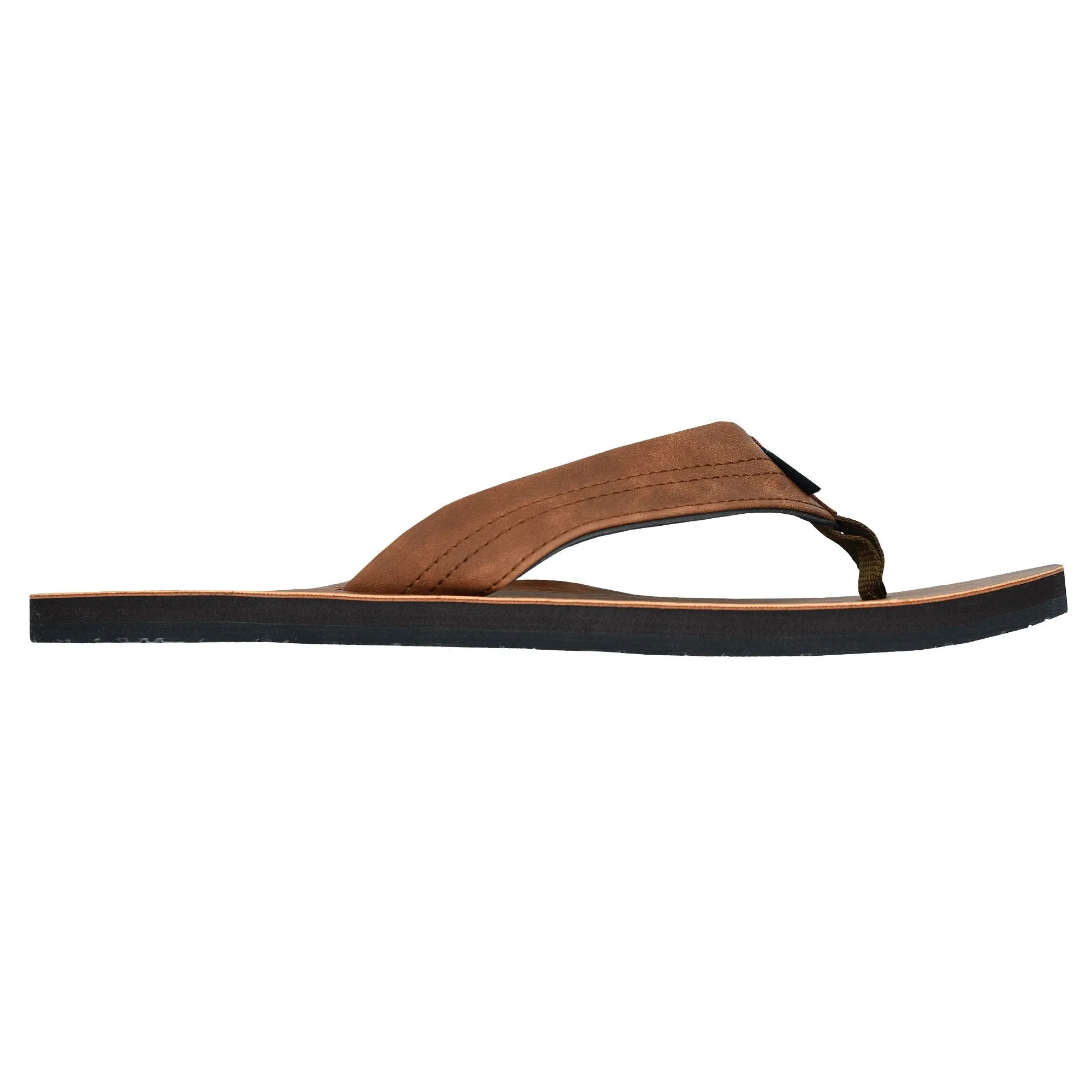 Qwave Vegan Leather Flip Flops for Men
