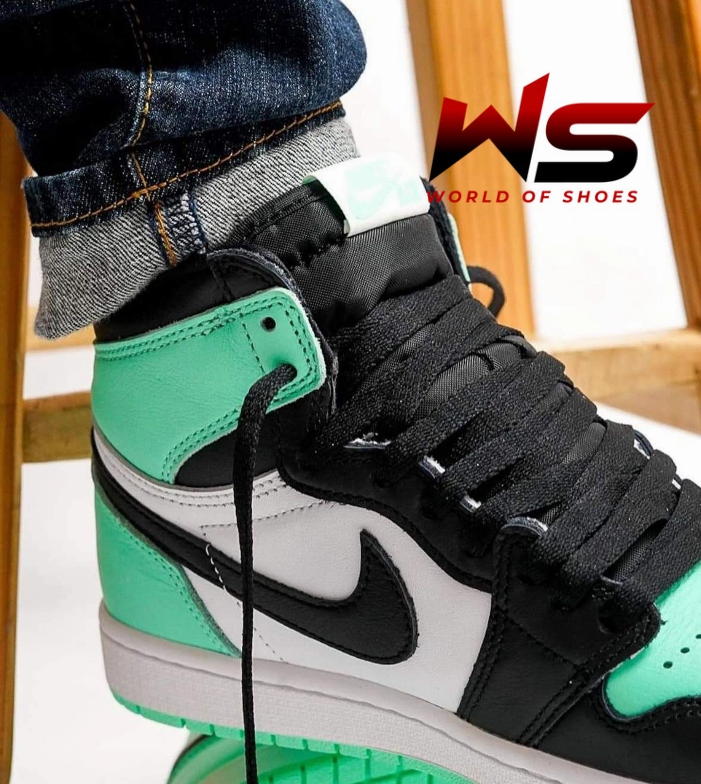 Jordan 1 Retro High OG Green Glow Performance Mode Airflow Chamber