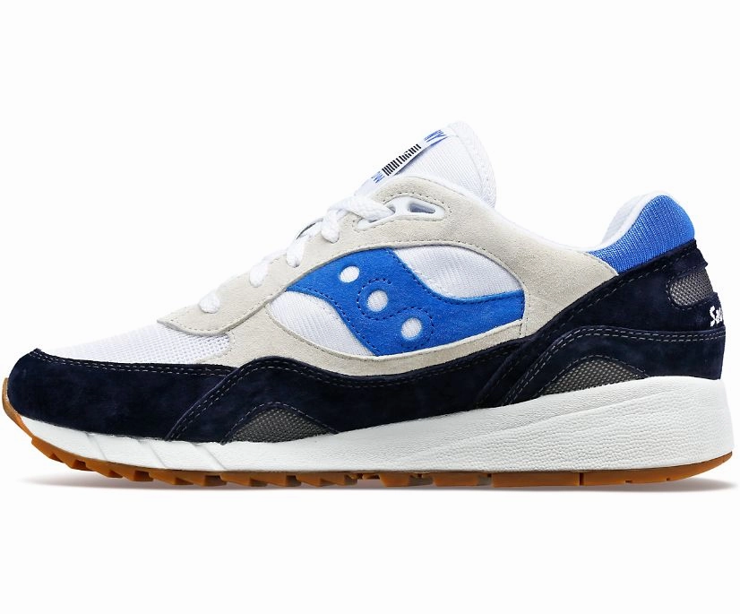 Short distance running Saucony Shadow 6000 'White/Navy'