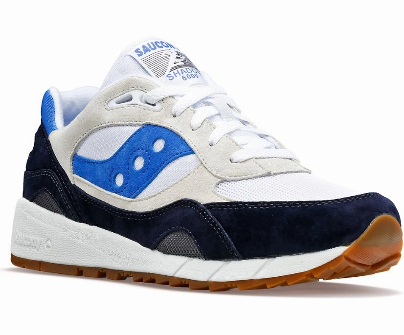 Wide Fit Option reliable - performance shoes Saucony Shadow 6000 'White/Navy'