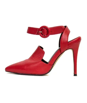 Red Pointed-Toe Heels