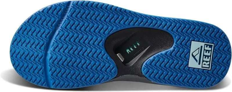Reef Men's Fanning Flip Flops - Gunmetal/Ocean