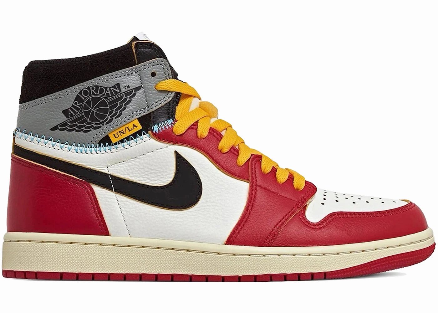 All-weather look Dynamic Fit System Jordan 1 Retro High OG SP Union LA Chicago Shadow