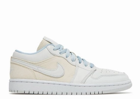 Jordan 1 Low Iris Whisper Canvas Sail (W) running in a subway station area shoes ReflectiveElements