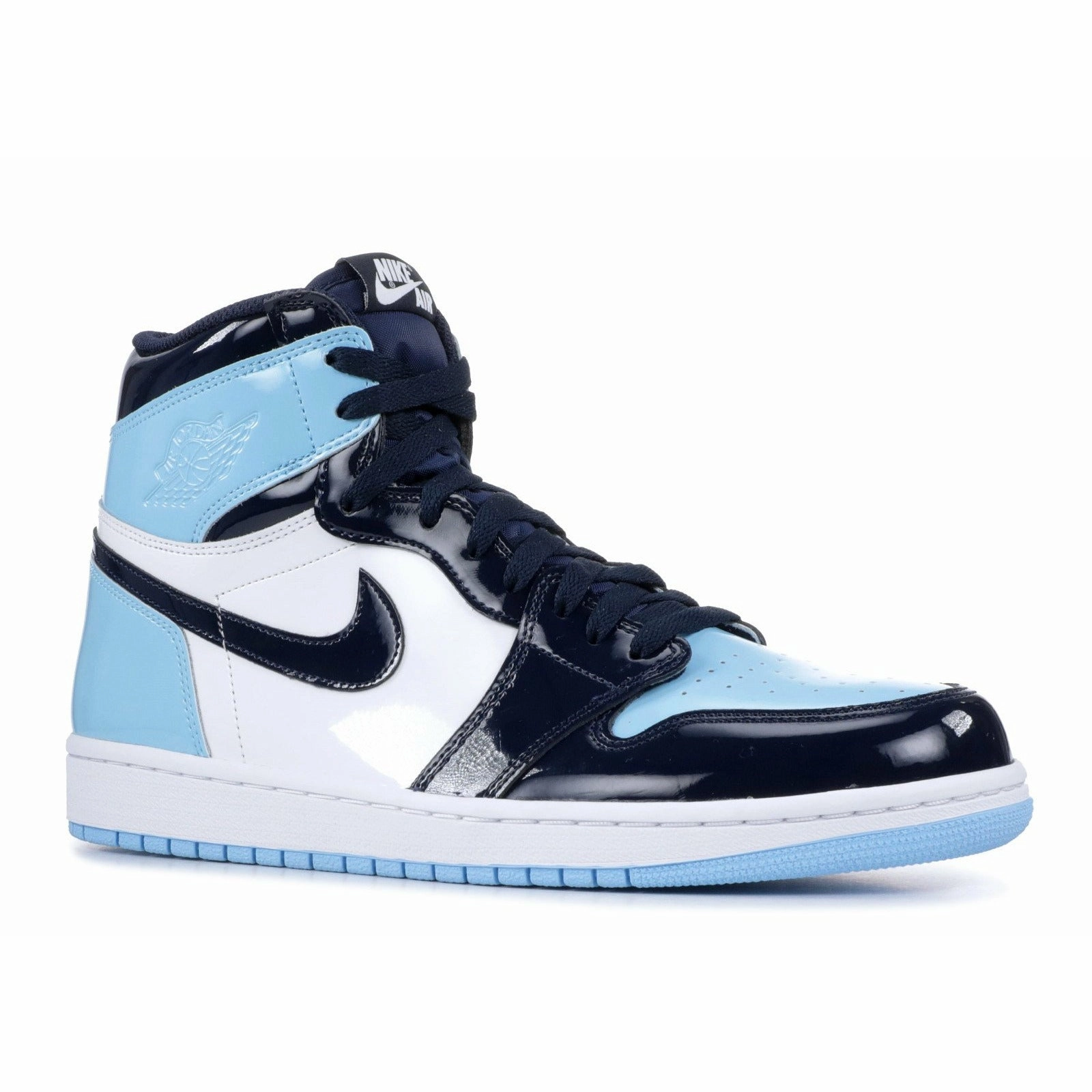 Non Compression Upper Wmns Air Jordan 1 Retro High OG Blue Chill (2019)