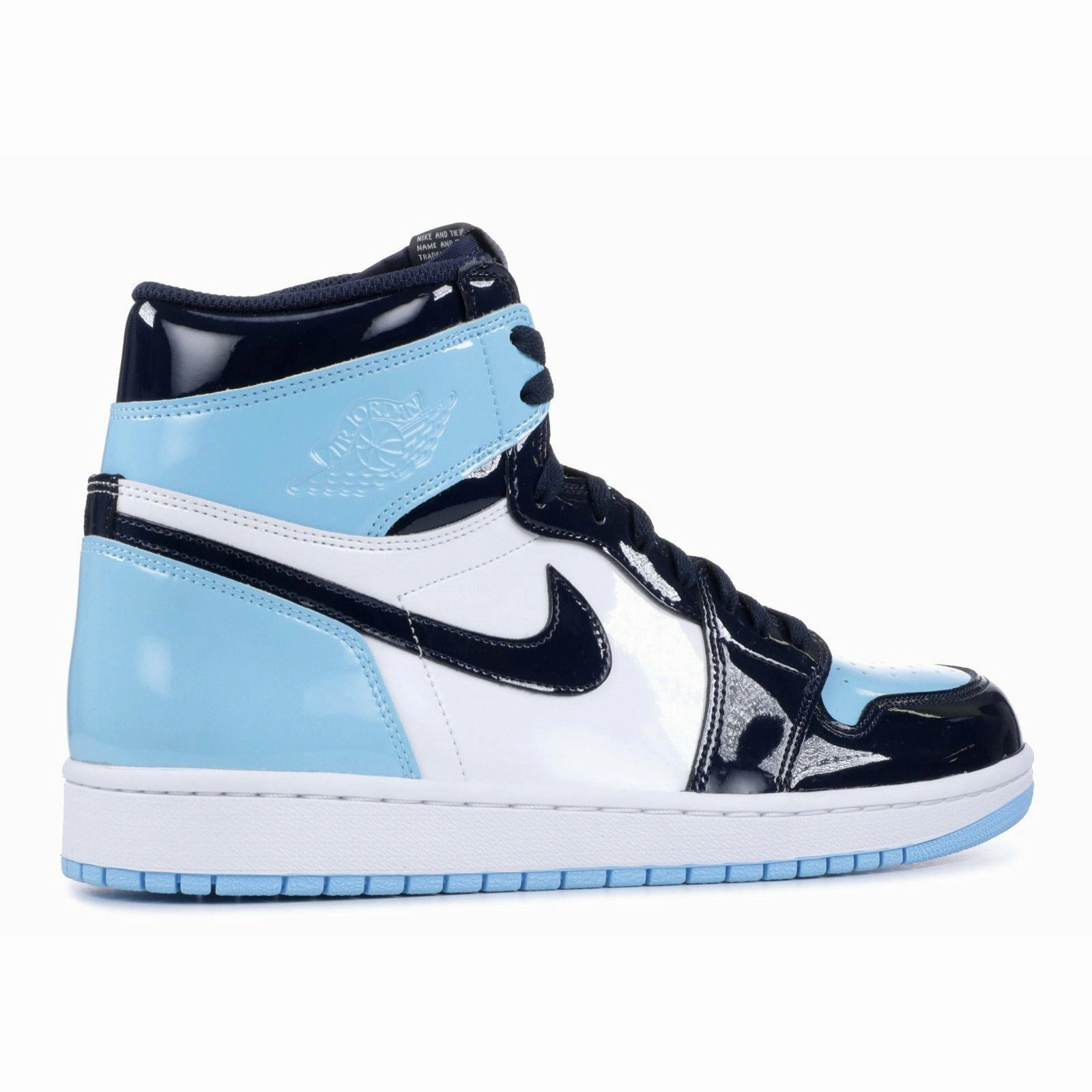 Glossy Finish Flexible sole construction Wmns Air Jordan 1 Retro High OG Blue Chill (2019)