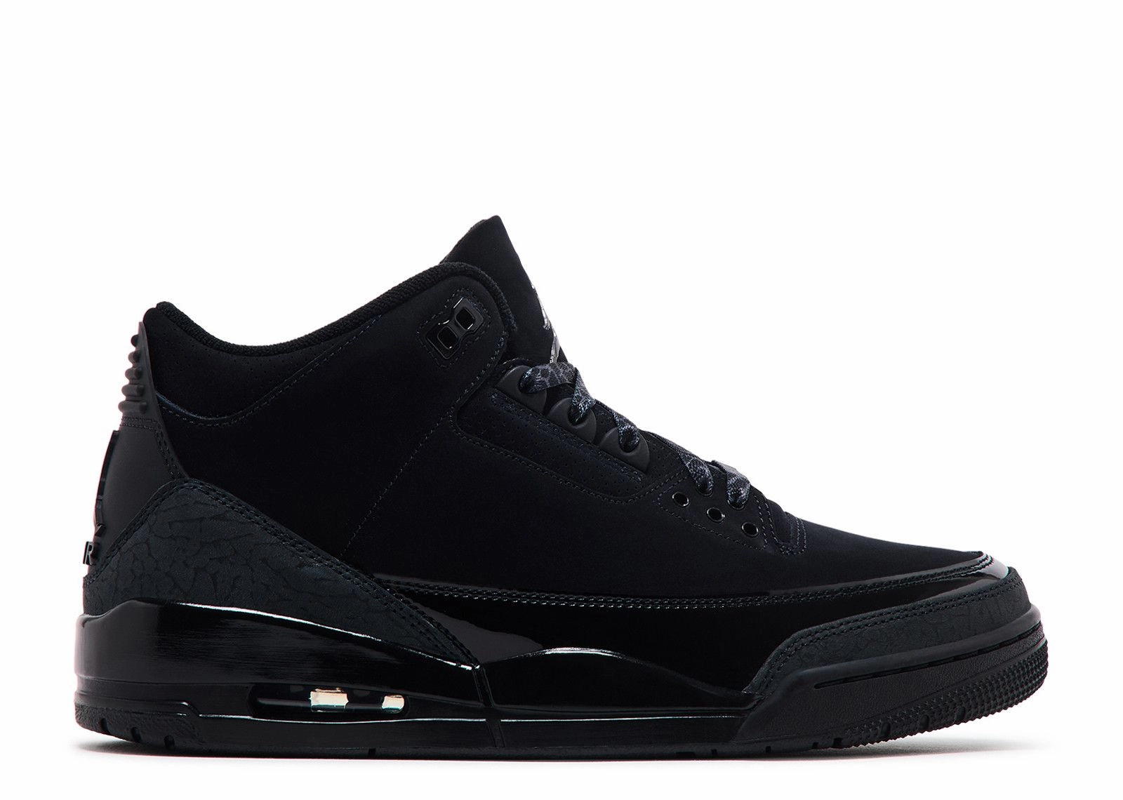 Air Jordan 3 Retro "Black Cat" 2025 (Myrtle Beach Location) rubber - outsole shoes treadmill running footwear