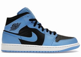 Air Jordan 1 Mid University Blue Black interval - training running shoes