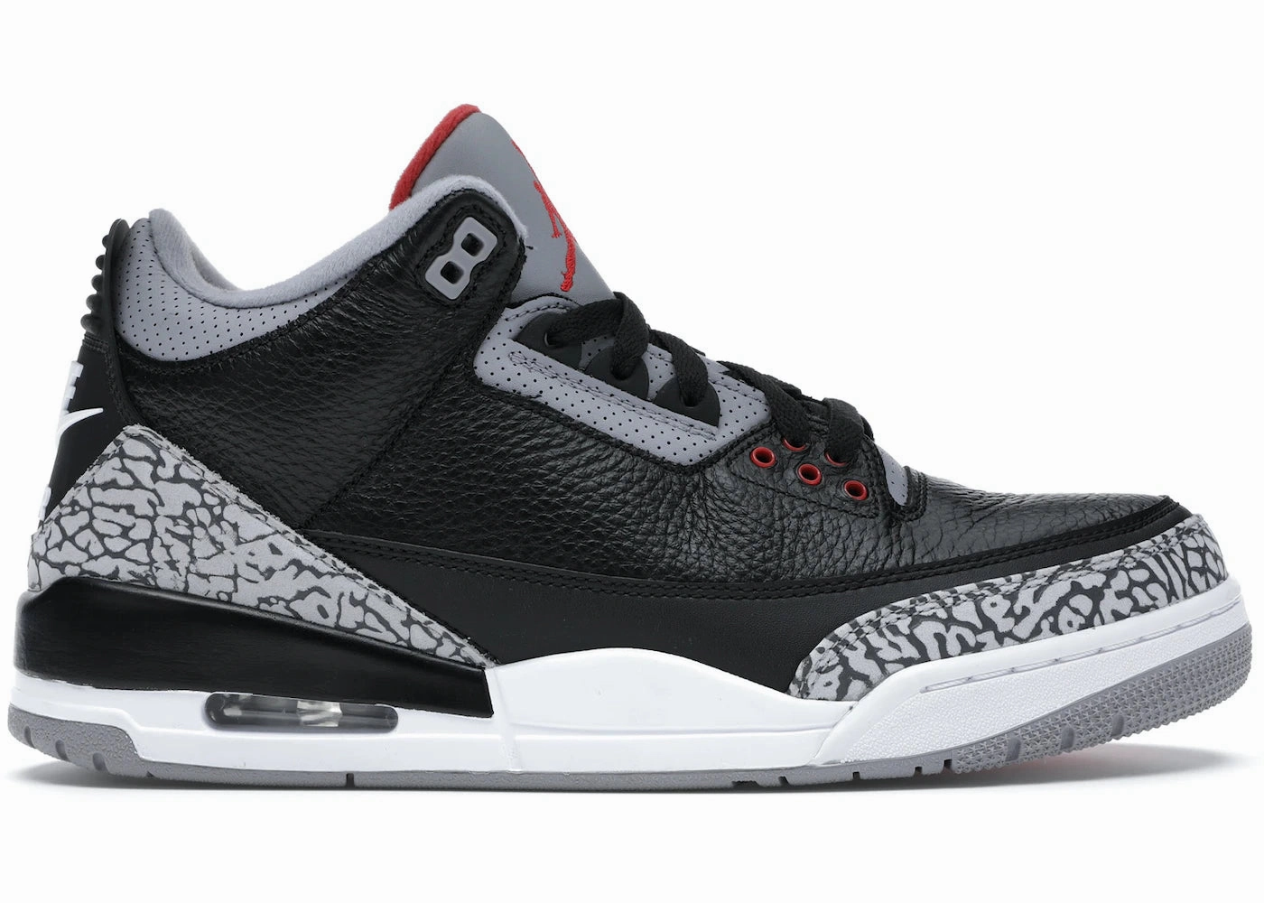 Jordan 3 Retro Black Cement Pace Training right - foot shoe