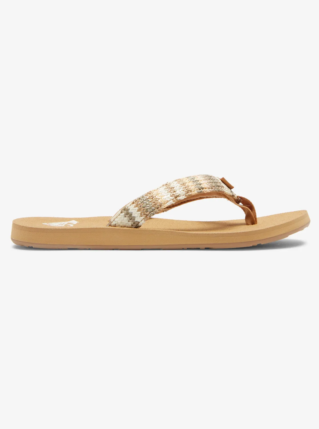 Roxy Porto Raffia Sandal-Fall Leaf Multi
