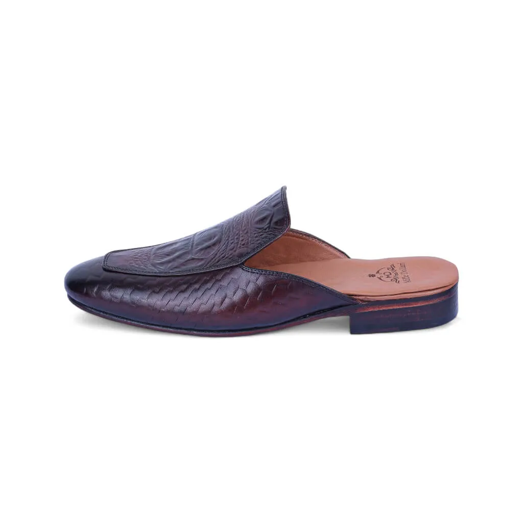 Royal Python: Exotic Croco Embossed Slip-On