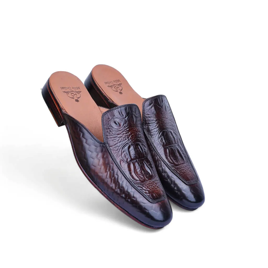 Royal Python: Exotic Croco Embossed Slip-On