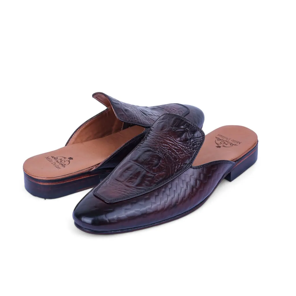 Royal Python: Exotic Croco Embossed Slip-On