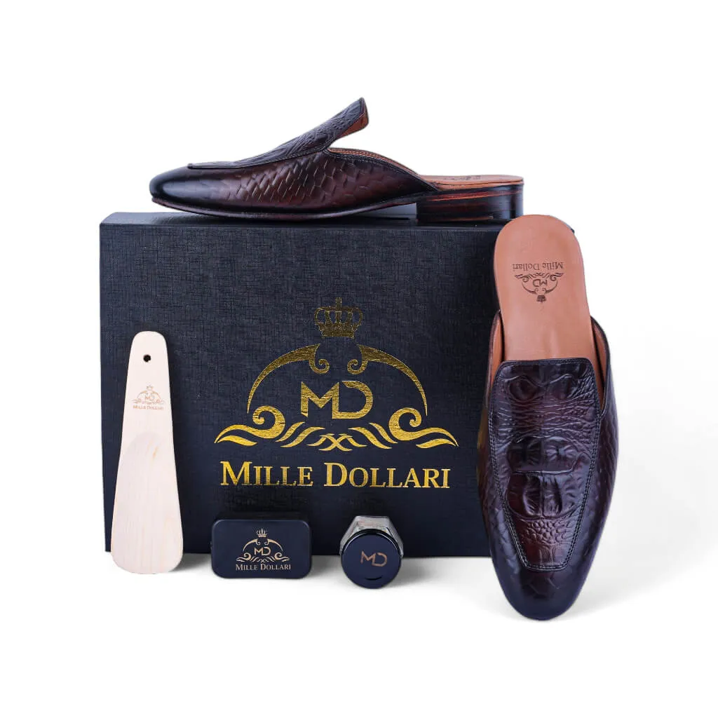 Royal Python: Exotic Croco Embossed Slip-On