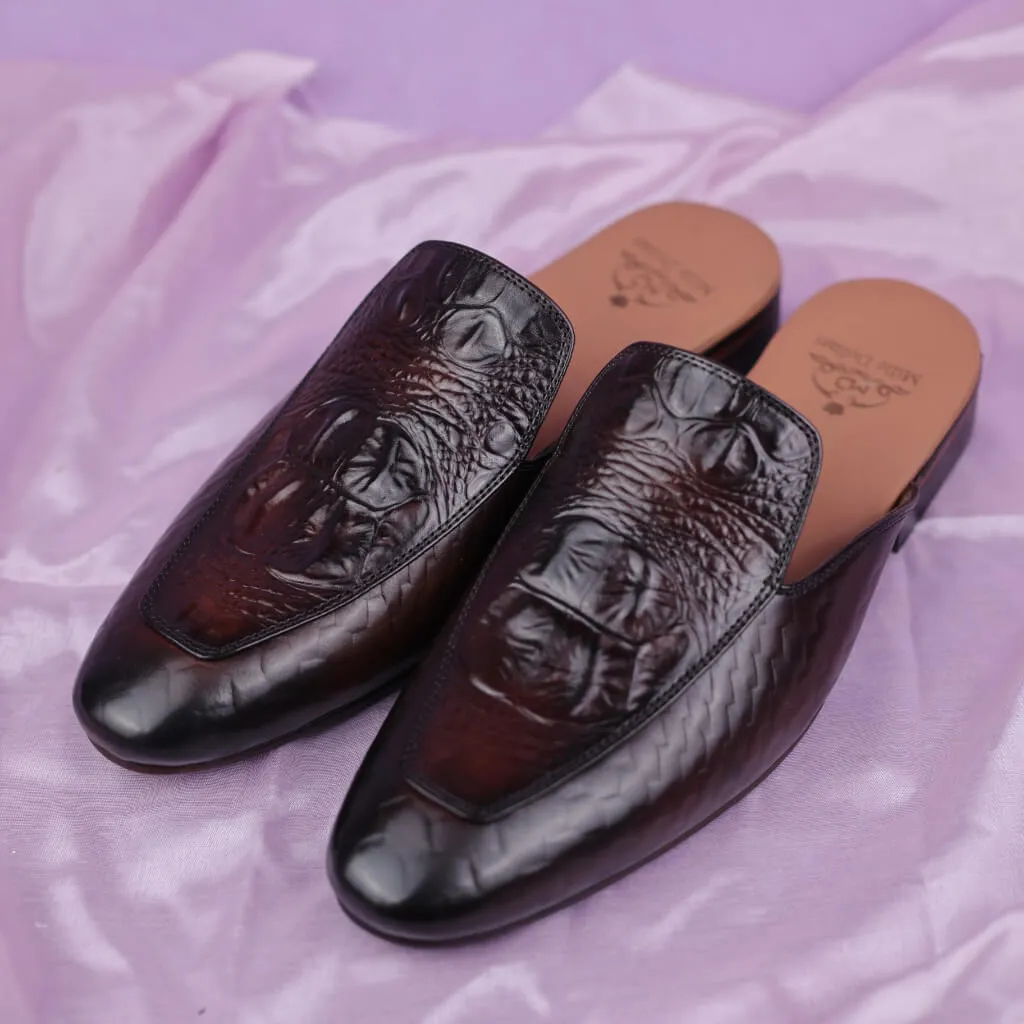 Royal Python: Exotic Croco Embossed Slip-On