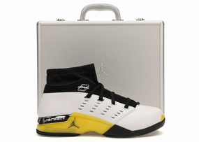 Jordan 17 Retro Low All-Star Lightning (2024) running in snow shoes