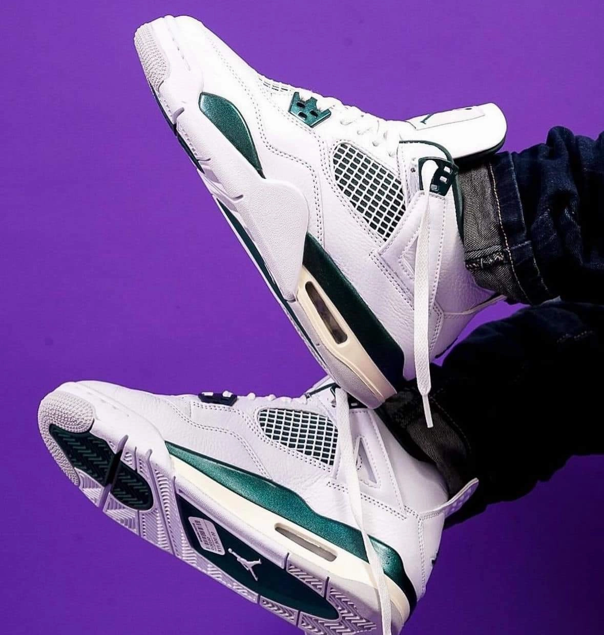 Jordan 4 Retro Oxidized Green MeshUpper