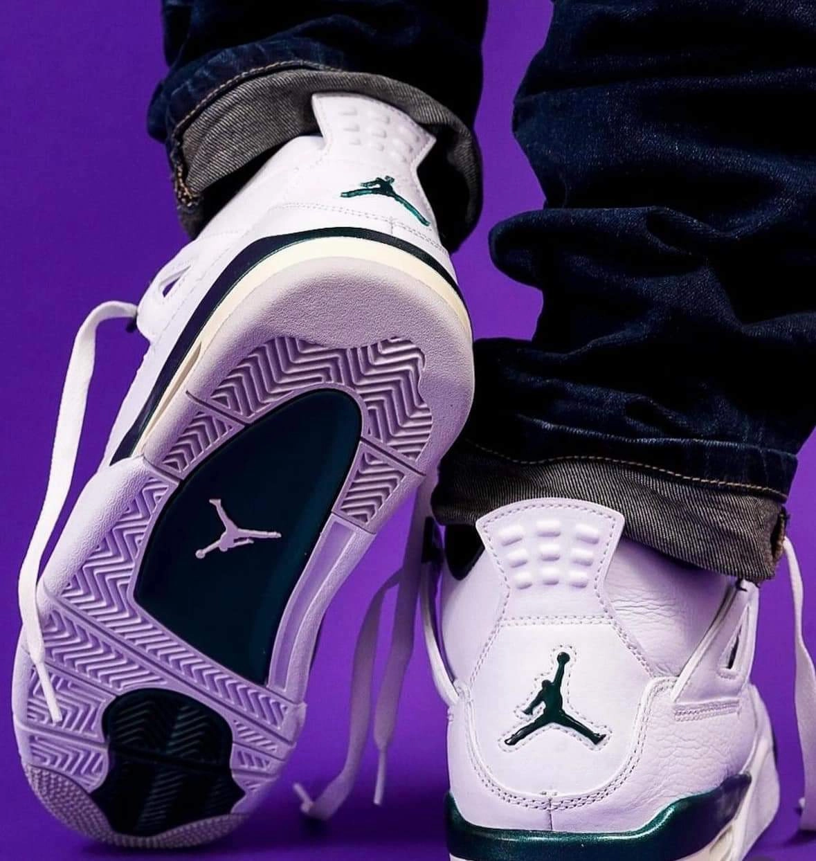 respiratory health Jordan 4 Retro Oxidized Green