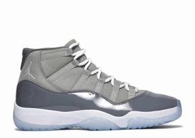 Jordan 11 Retro Cool Grey (2021) running - culture running in a ferry terminal area shoes