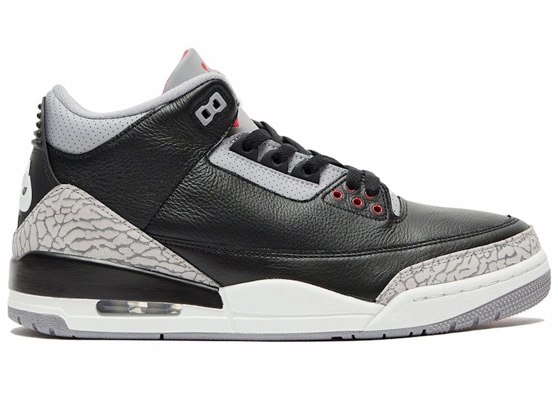 Machine washable care Jordan 3 Retro Black Cement (2024)