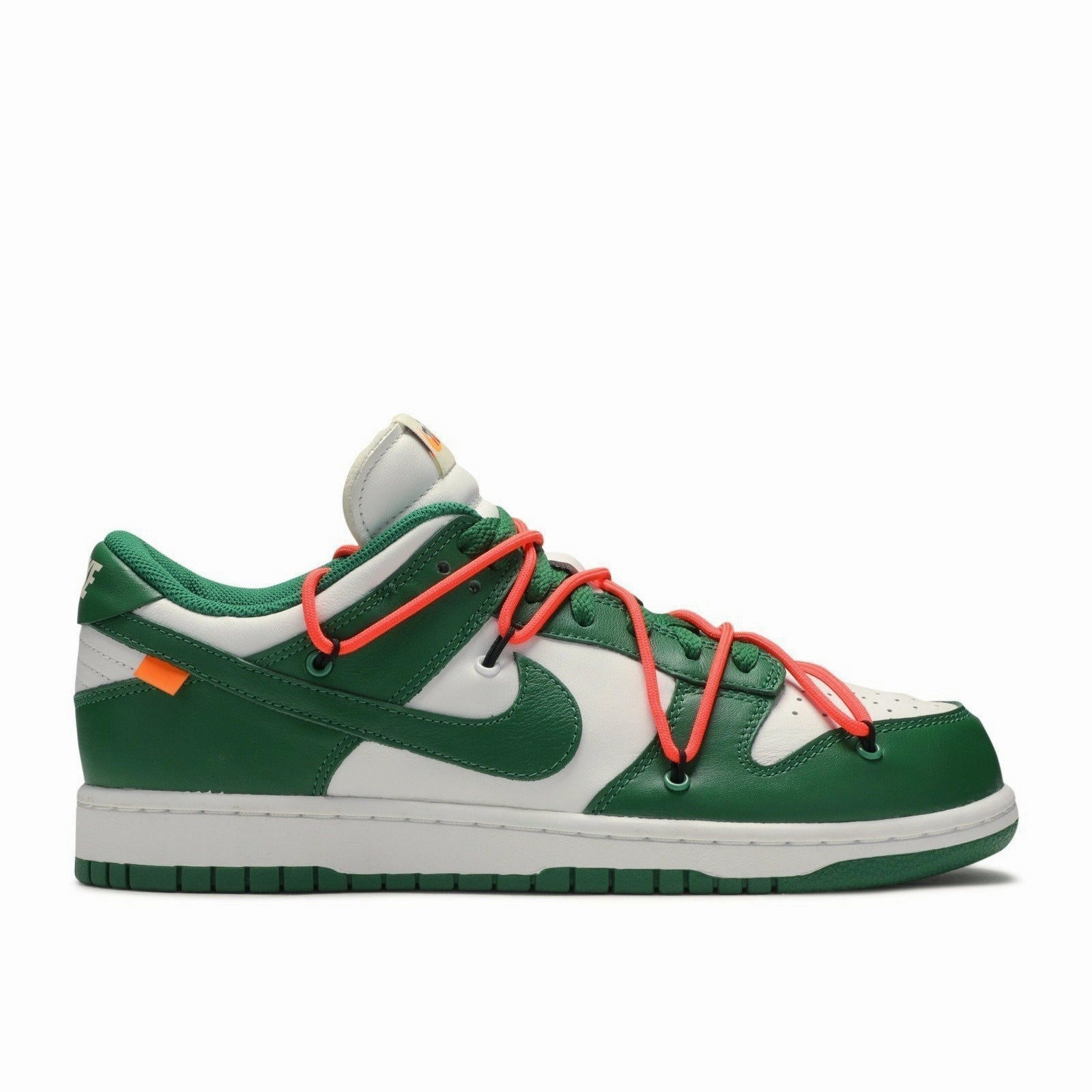 Off-White X Dunk Low Leather "Pine Green" (2019) Dry Surface Running