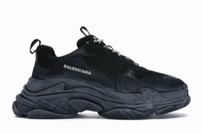 Balenciaga Triple S Sneaker Triple Black (Preowned Size 8) men's shoe style well - being