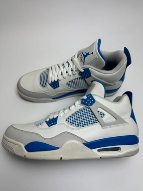 engraved running option Air Jordan 4 "Military Blue" (2012 Release)