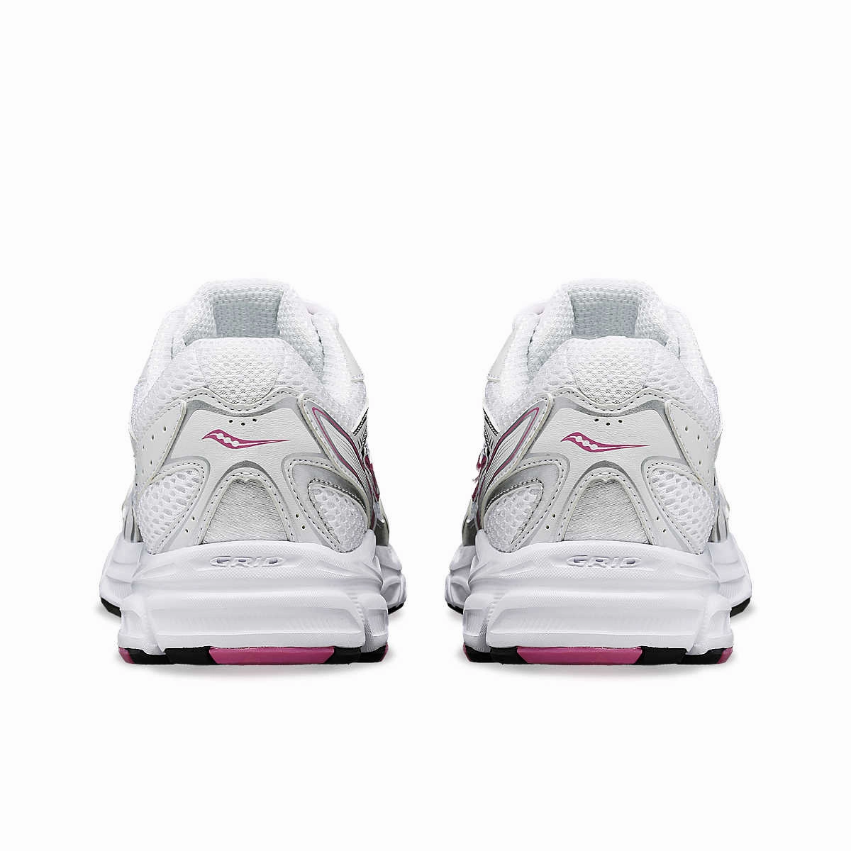 Women's Saucony Grid Ride Millenium 'White/Pink' logoed