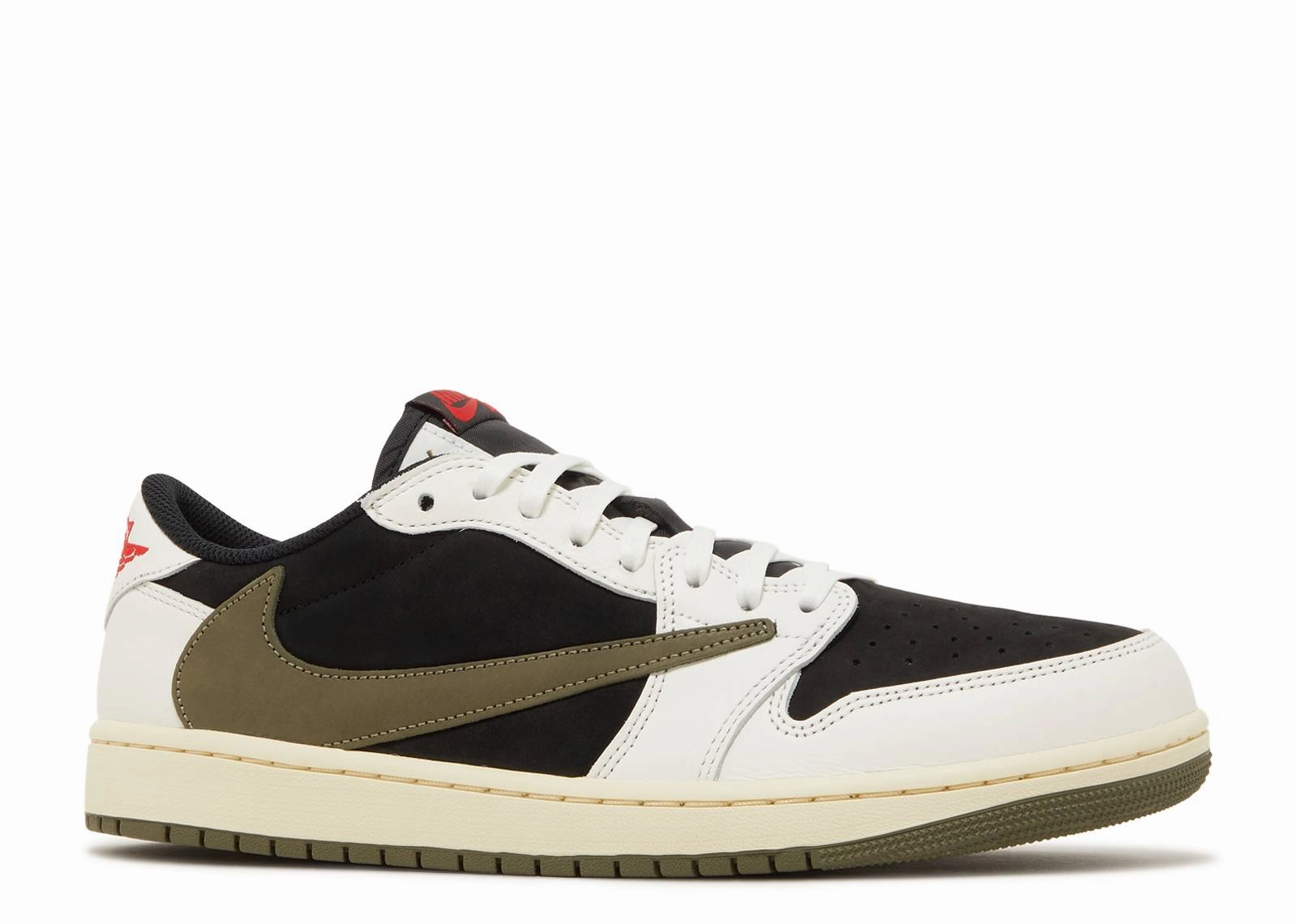 half - length running shoes Breathable - panel Jordan 1 Retro Low OG SP Travis Scott Olive (W)