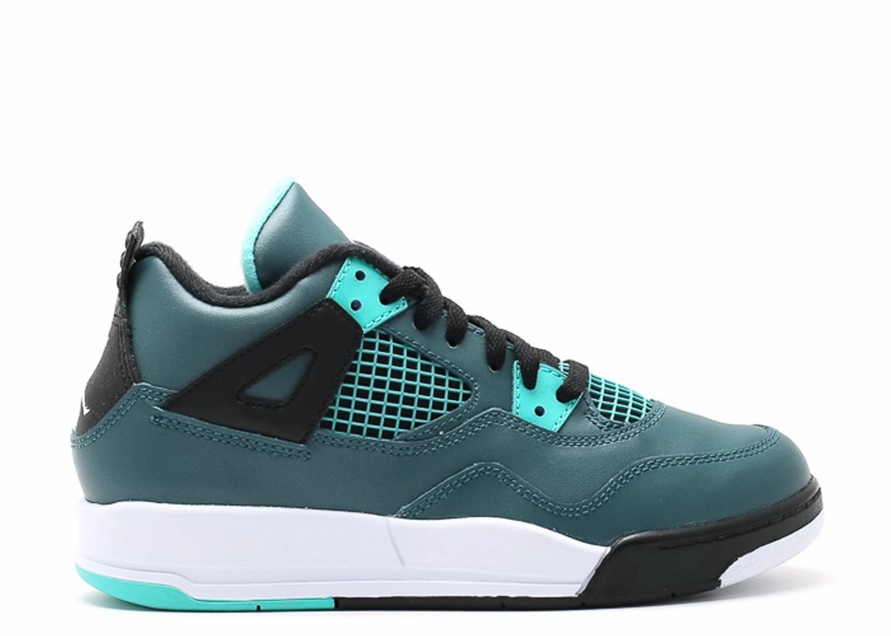 easy - to - clean shoe feature Comfort Padding System Air Jordan 4 Retro "Teal" (PS/Preschool)