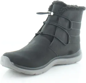 Ryka Womens Evie Exotic Faux Leather Winter & Snow Boots Black 8.5 Wide (C,D,W)