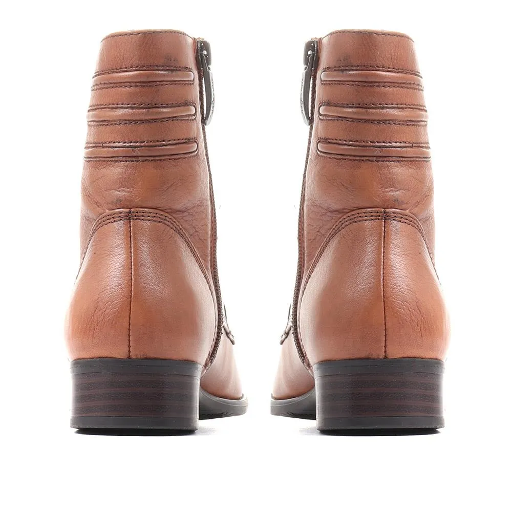 Sabina-03 Leather Ankle Boots - SINO36501 / 322 850