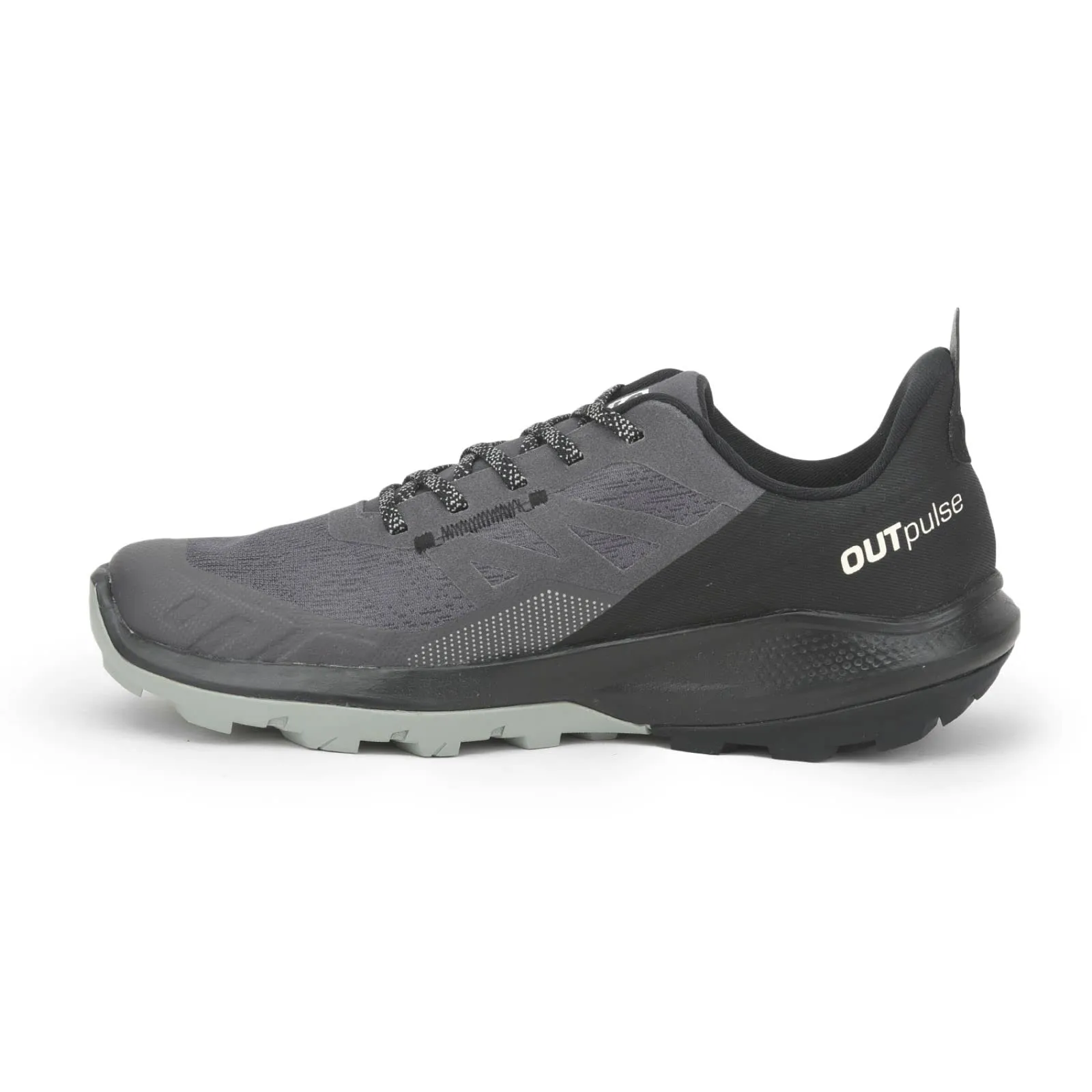 Salomon Men's OUTPULSE Gore-Tex Hiking Shoes for Men, Magnet/Black/Wrought Iron, 11.5