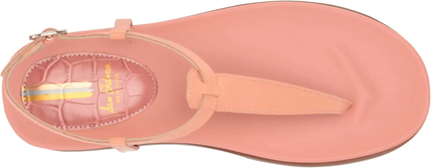 Sam Edelman Naomi Clay Slip On Open Toe Buckle Adjustable Ankle Straps Sandals