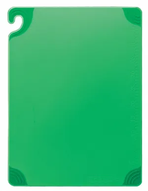 San Jamar Cutting Board, Co-Polymer, Green, 15" Length, 20" Width, 1/2" Thickness - CBG152012GN