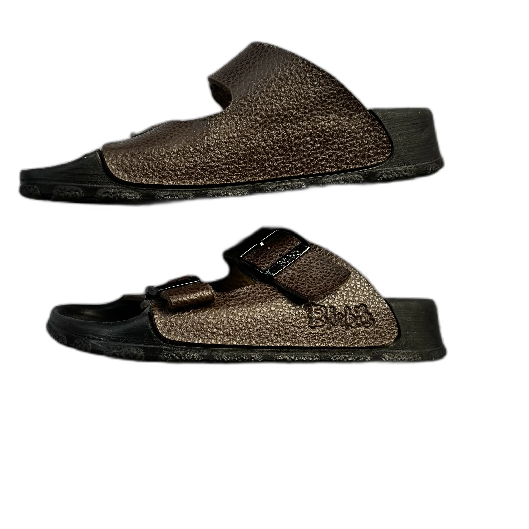 Sandals Flats By Birkenstock In Brown, Size: 5