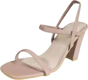 Sandals for Women Chunky High Heels Sandal Sexy Strappy Square Open Toe High Heels Sandals Ankle Strap Sandals