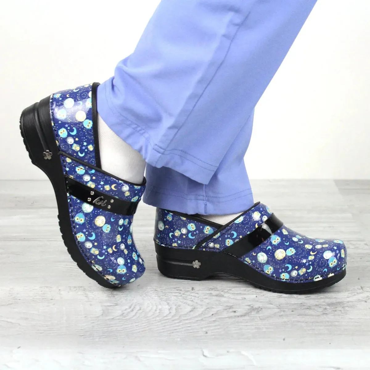 Sanita Space Owls Women Clog In Navy-73478816-029