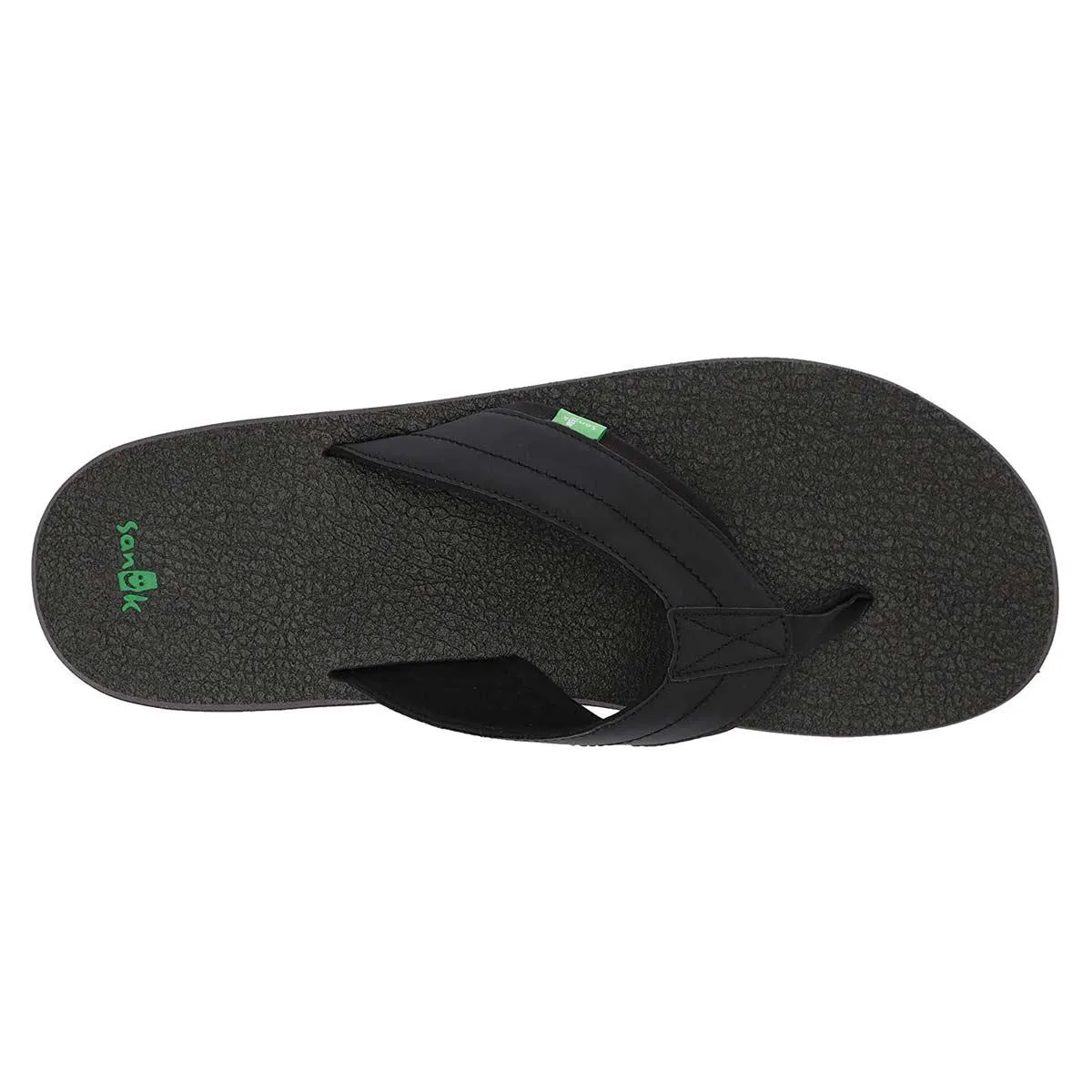 Sanuk Men's Flip Flops - Beer Cozy 2 Sandals Black | SMS10868-BLK