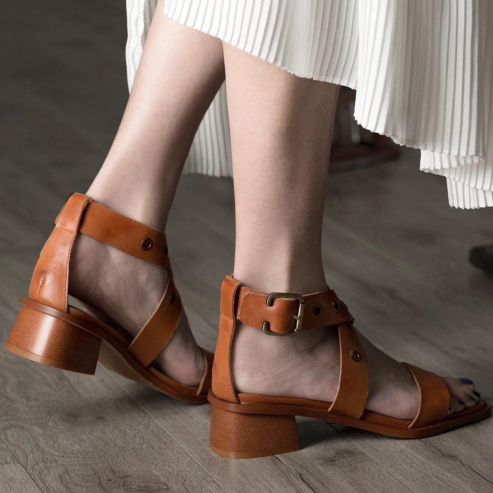 Savino - Leather Straps Sandals