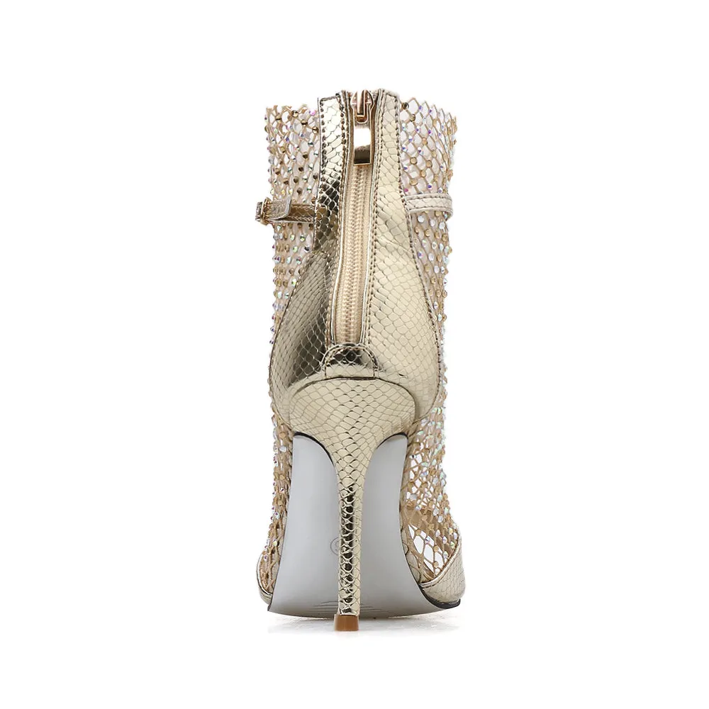 Scaevola Hollow-out Ankle Boots