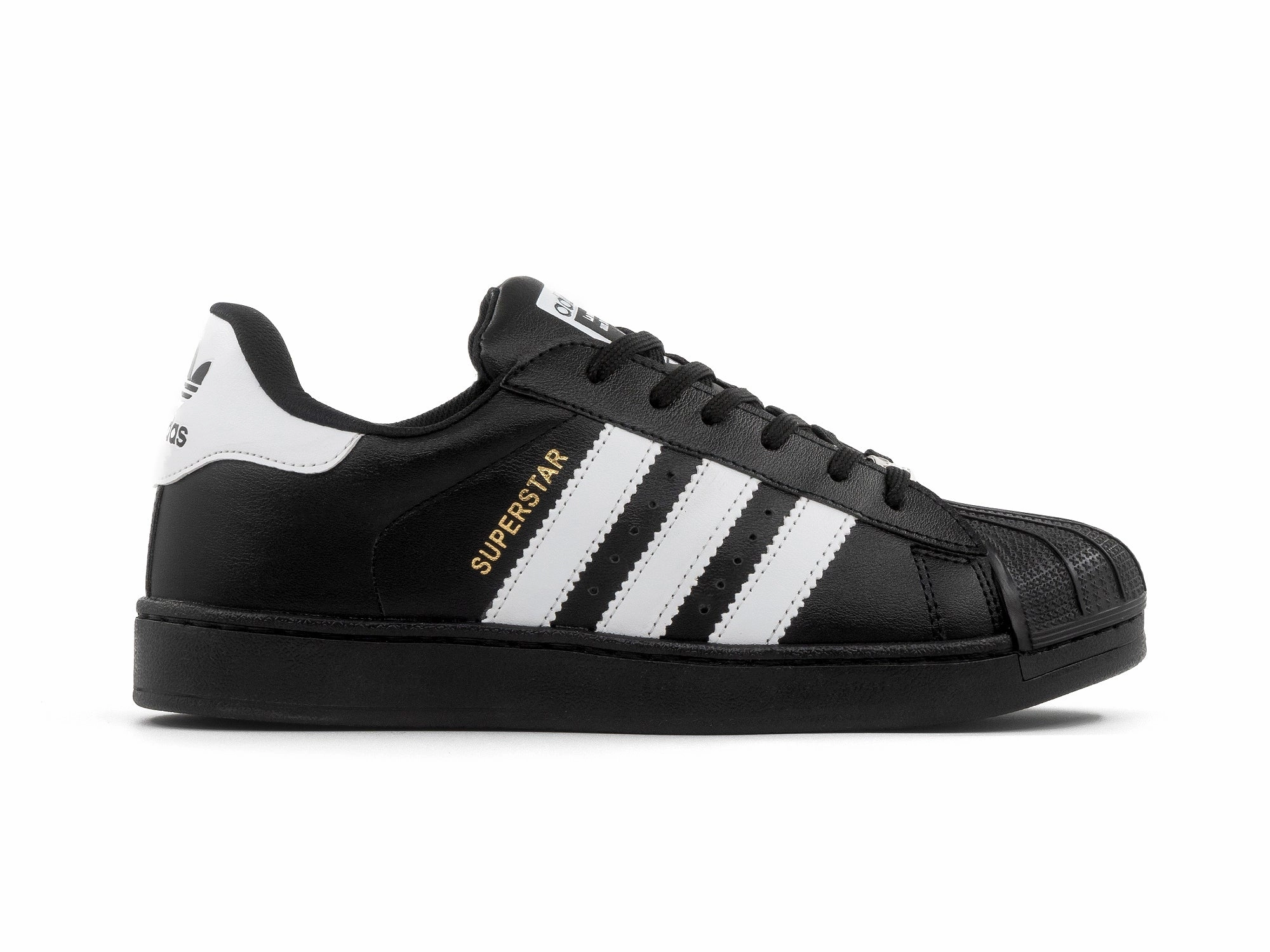 Tenis Superstar Negro Blanco comfort features Street Ease