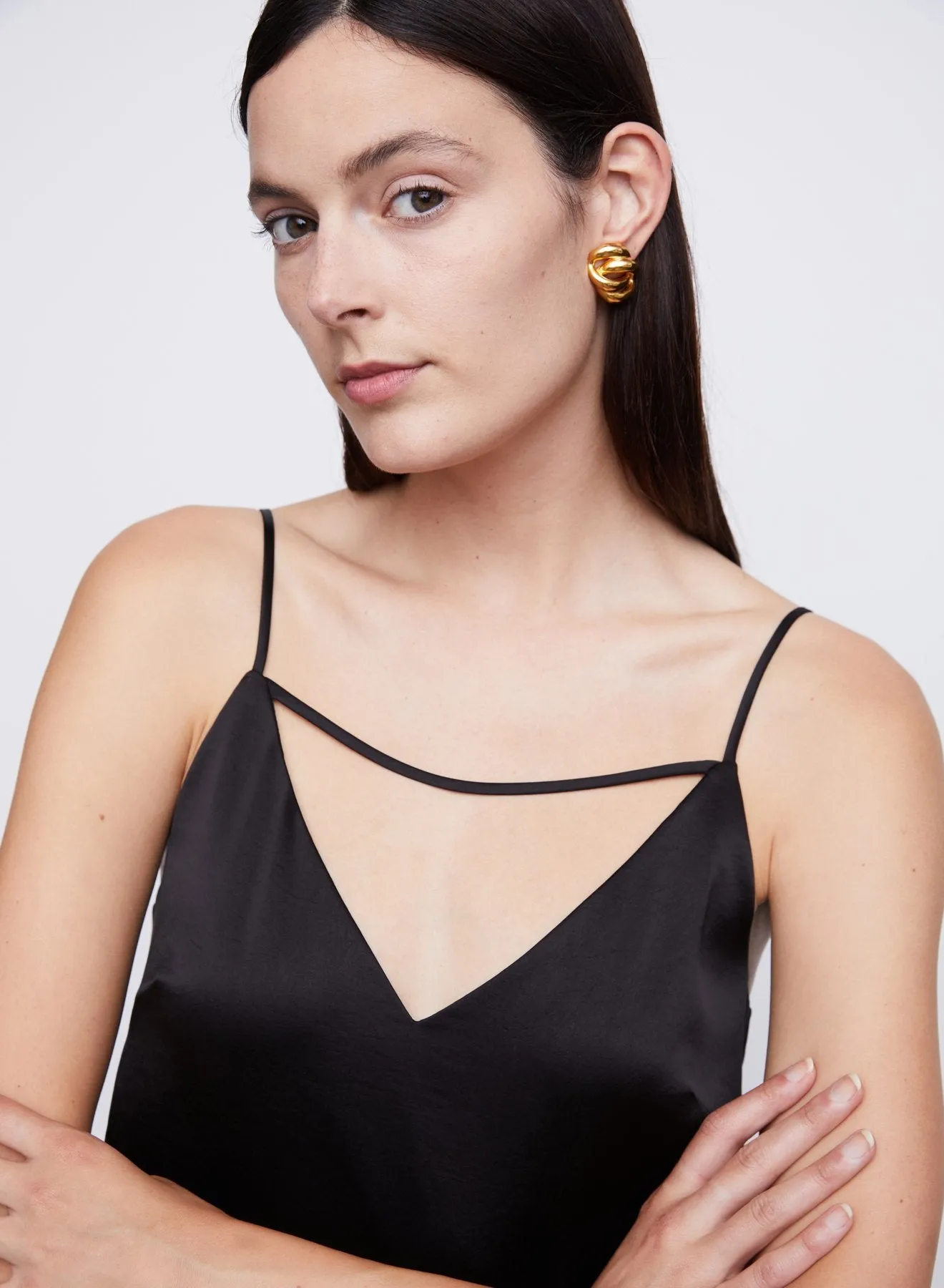 Serenity Satin Camisole in Black