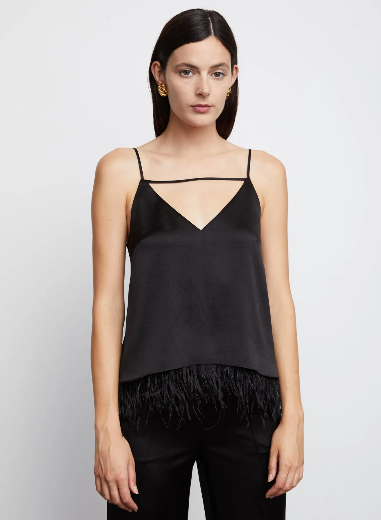 Serenity Satin Camisole in Black