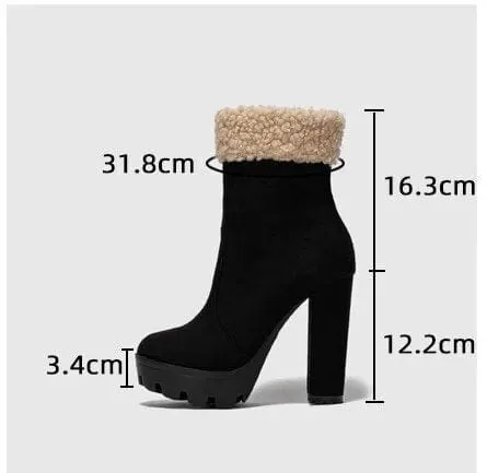 Shantel Suede High Heel Boots